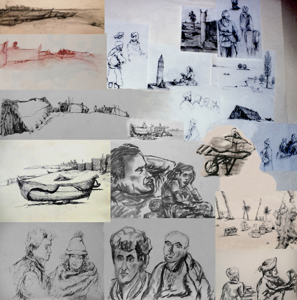 Collage Sketches India
