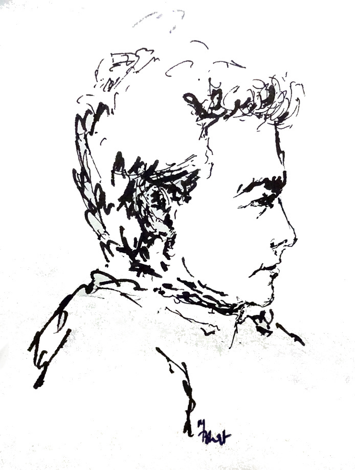 Sketch of a Man in Berlin