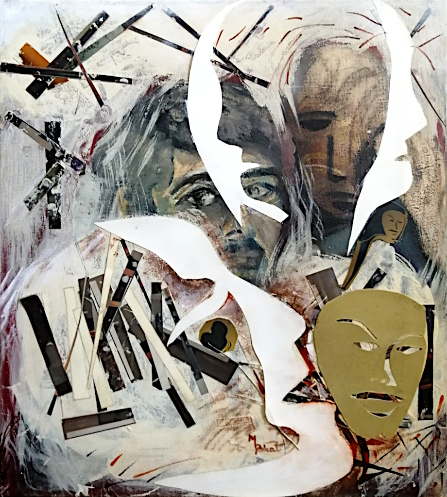 The enchanted life of an artist amidst optical illusions. self Portrait