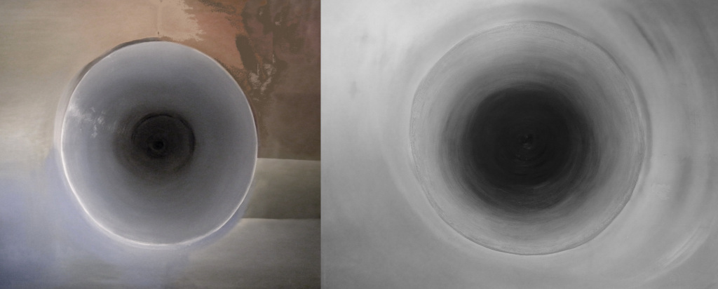 Blackhole Collage with two versions